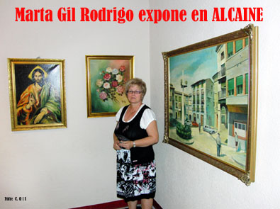 Exposición de pintura de la alcainesa Marta Gil Rodrigo