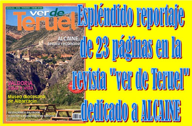 Extraordinario reportaje sobre Alcaine en la revista verdeTeruel