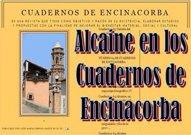 La web Cuadernos de Encinacorba publica un reportaje sobre Alcaine