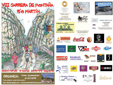 Abierta la inscripción de la VII Carrera de Montaña Río Martín 2012 a celebrar en Alcaine (Teruel)