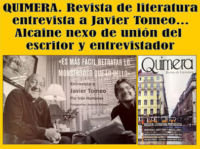 Entrevista al escritor Javier Tomeo en el número de junio de la revista de literatura QUIMERA