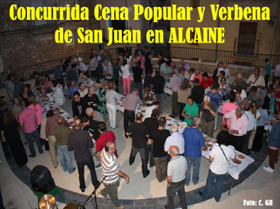 Alcaine celebra la Verbena de San Juan por adelantado
