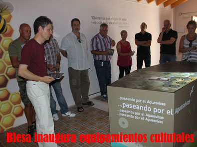 Blesa inaugura la parte didáctica audiovisual del Centro de Interpretación de la RUTA DE LAS PRESAS HISTÓRICAS DEL AGUASVIVAS y el Museo del Molino Bajo