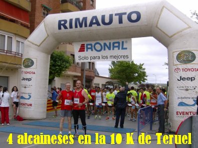 Representación alcainesa en la V 10 KM  Ciudad de Teruel