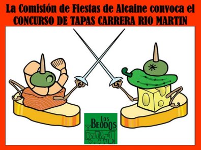 El domingo 7 de diciembre en Alcaine: CONCURSO para elegir LA TAPA DE LA CARRERA DEL RIO MARTIN