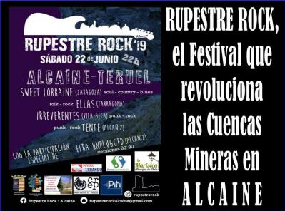 Todo a punto en Alcaine para acoger la IV edición del Festival RUPESTRE ROCK '19