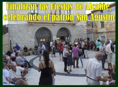 La celebración del día de San Agustín, patrón de la localidad, pone fin a las Fiestas de Alcaine