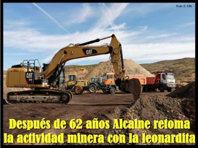 Por unos meses Alcaine recupera la actividad minera tras más de 60 años sin explotar las minas
