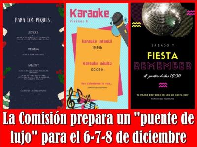 Manualidades, concurso, cine, karaoke y fiesta Remember... propuestas de la Comisión para "pasar el puente" en Alcaine
