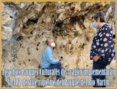 Los otros Parques Culturales de Aragón implementarán la APP de Arte rupestre del Parque del Río Martín