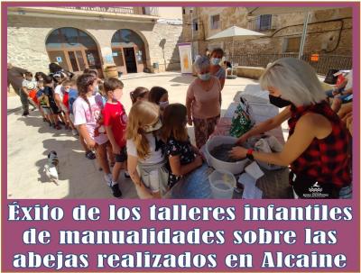 TREKKING AGUAS ENCANTADAS ha organizado en Alcaine una mañana de actividades infantiles con Talleres de Manualidades