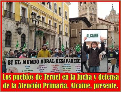 Éxito de la manifestación en Teruel para exigir mejor asistencia e inversión para Atención Primaria en el medio rural