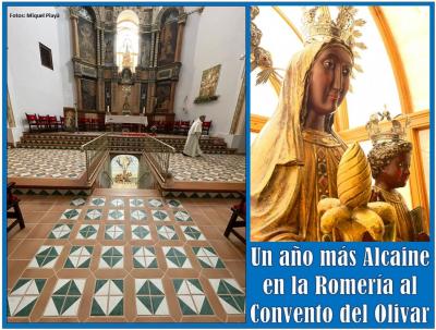 Una tradición que perdura en Alcaine: la Romería y ofrenda a la Virgen del Olivar, en su Monasterio